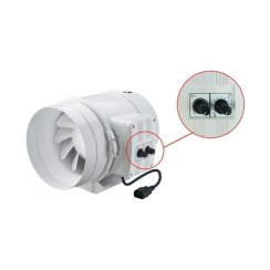 Ventilátor Vents TT U 100 mm - 187 m3/h, regulace otáček dle teploty