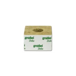 Grodan 75x75x65 mm, pěstební kostky s dírou 27x40 mm, BOX 384 KS