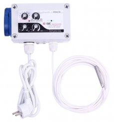 GSE Digitální regulátor teploty, min&max rychlosti ventilatoru a hystereze 10A