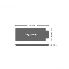 Autopot Tray2Grow systém, 111.5x41x9.5 cm