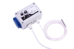 GSE Digitální regulátor teploty, min&max rychlosti ventilatoru a hystereze 10A