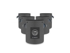 AC Infinity Heavy Duty Reusable Fabric Pots, 3.8L, 5-Pack