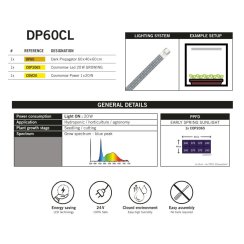 Secret Jardin DP60CL Cloning Set 20W, 60x40x60 cm