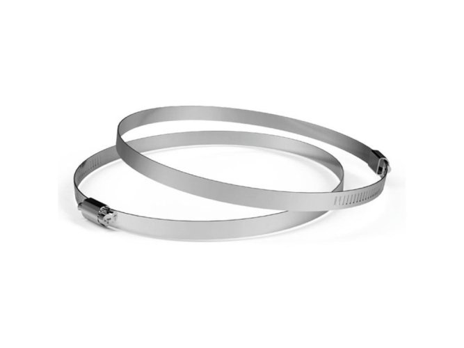 AC Infinity Stainless Steel Duct Clamps, 200mm, Two Pack