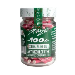 Purize XTRA Slim 5.9mm uhlíkové filtry růžové, sklenice 100 ks