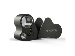 AC Infinity Jewelers Loupe, Pocket Magnifying Glass with LED Light & Dual Lenses