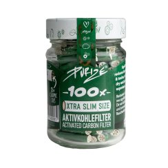 Purize XTRA Slim 5.9mm uhlíkové filtry zelené, sklenice 100 ks