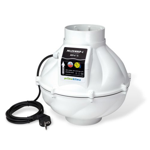 Prima Klima ventilátor Whisperblower 125 mm - 480 m3/h, 1-rychlostní