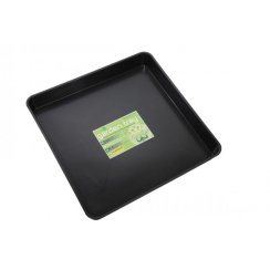 Garland Square Garden Tray Black 60x60x7 cm, plastová podmiska