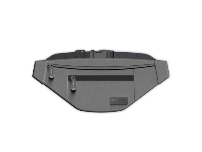 AC Infinity Smell proof belt bag, grey, with 900D nylon fabric and carbon filter lining