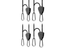 AC Infinity Heavy-Duty Adjustable Rope Clip Hanger, Two Pairs