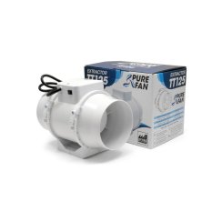 Pure Fan TT 125 mm - 220/280 m3/h dvourychlostní axiální ventilátor