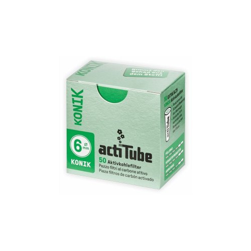 ActiTube Konik 6mm uhlíkové filtry, 50 ks