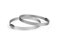 AC Infinity Stainless Steel Duct Clamps, 100mm, Two Pack