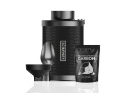 AC Infinity Refillable Carbon Filter Kit, with charcoal refill, 100mm