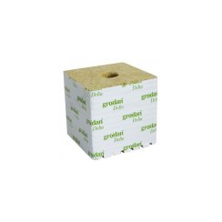Grodan 150x150x142 mm, pěstební kostka s dírou 42x40 mm, 1 ks