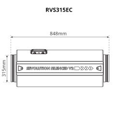 SystemAir Revolution Silenced V2 EC Vector Low Power 315 mm, 2224 m3/h