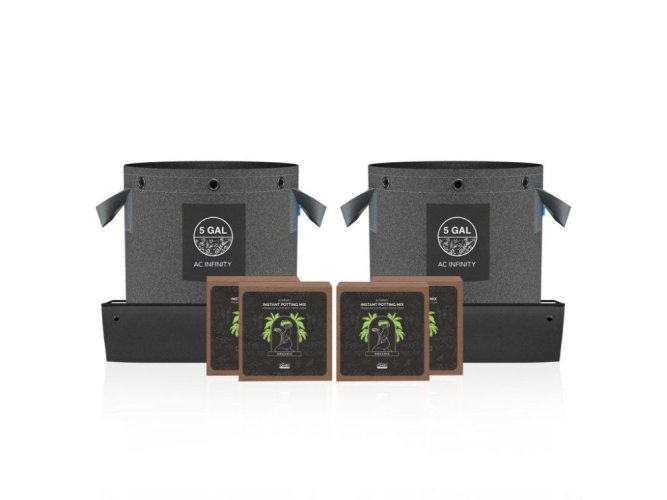 AC Infinity Instant Potting Mix Kit, 2-Plant Starter Set