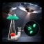 Urban Silicone Glass UFO Bong 18 cm (Glow)
