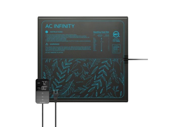 AC Infinity SUNCORE H5, Heating Mat for Seedlings with Digital Display Controller, 50.8cm x 52.7cm