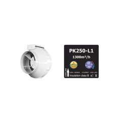 Prima Klima PK250-L1 250 mm - 1300 m3/h, jednorychlostní ventilátor