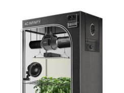 AC Infinity Advance Grow Tent System 60x60x180cm, 1-Plant Kit, WiFi-Integrated Controls