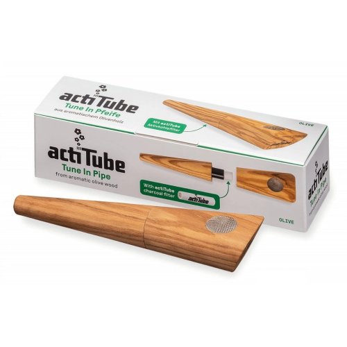 ActiTube Tune In Pipe - Dýmka na uhlíkové filtry Olivové dřevo