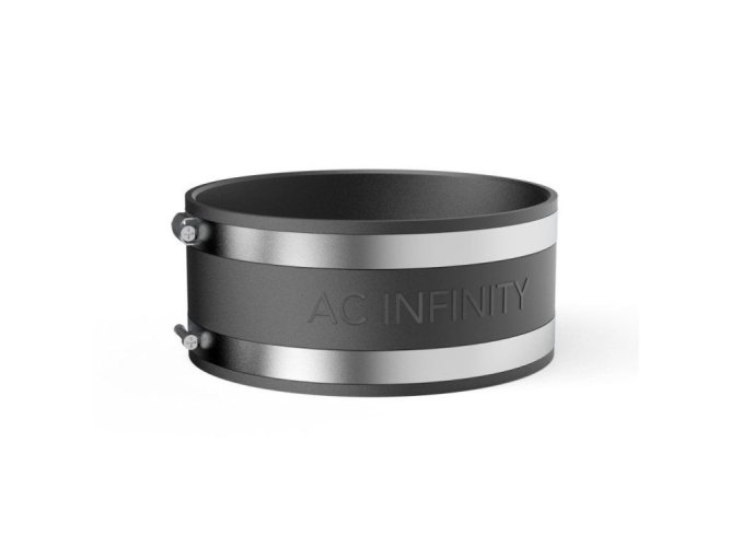 AC Infinity Noise Reduction Clamp, Duct Coupler with Stainless Steel Clamps, 150mm