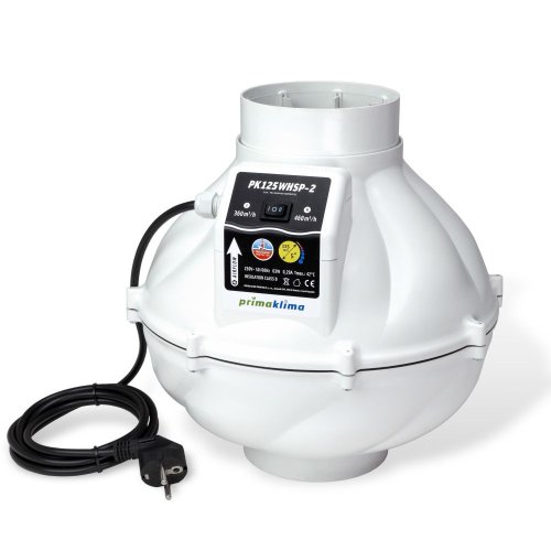 Prima Klima ventilátor Whisperblower 125 mm - 360/460 m3/h, 2-rychlostní