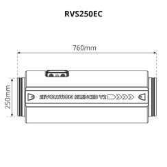 SystemAir Revolution Silenced V2 EC Vector 250 mm, 1787 m3/h