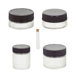Qnubu California Glass Set, 4 sklenice + zkumavka s korkovým špuntem